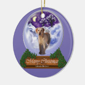 Labrador Retriever Christmas Keramisch Ornament (Links)