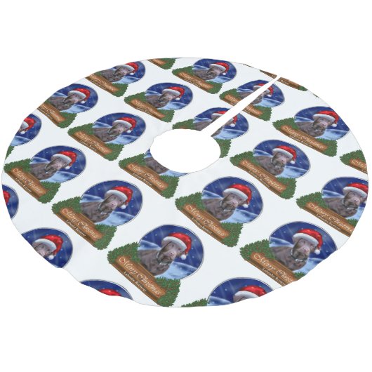 Labrador Retriever Christmas Kerstboom Rok (Gekanteld)