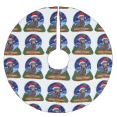 Labrador Retriever Christmas Kerstboom Rok (Voorkant)