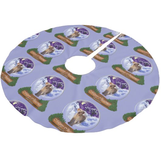 Labrador Retriever Christmas Kerstboom Rok (Gekanteld)