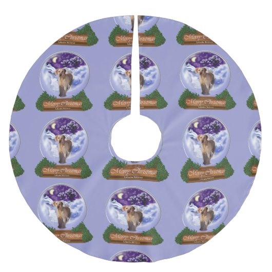 Labrador Retriever Christmas Kerstboom Rok (Voorkant)