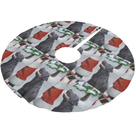 Labrador Retriever Christmas Kerstboom Rok (Gekanteld)