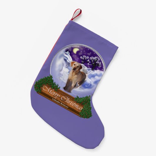 Labrador Retriever Christmas Kleine Kerstsok (Voorkant (Hangend))