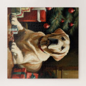 Labrador Retriever Christmas Legpuzzel (Horizontaal)