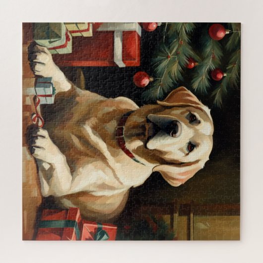 Labrador Retriever Christmas Legpuzzel (Horizontaal)