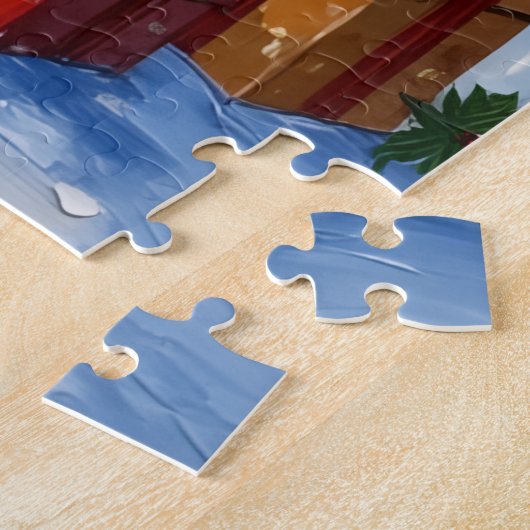 Labrador Retriever Christmas Lighthouse Holiday Legpuzzel (Zijkant)