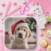 Labrador Retriever Christmas Papieren Bordje (Feest)