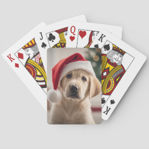 Labrador Retriever Christmas Pokerkaarten