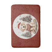 Labrador Retriever Christmas Puppy Badmat (Voorkant Verticaal)