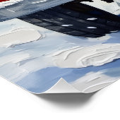 Labrador Retriever Christmas Red Truck Holiday Perfect Poster (Hoek)