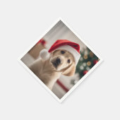 Labrador Retriever Christmas Servet (Hoek)