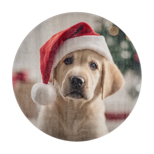 Labrador Retriever Christmas Snijplank (Voorkant)
