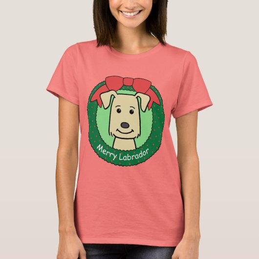 Labrador Retriever Christmas T-shirt (Voorkant)
