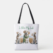 Labrador Retriever Christmas Tas (Achterkant)