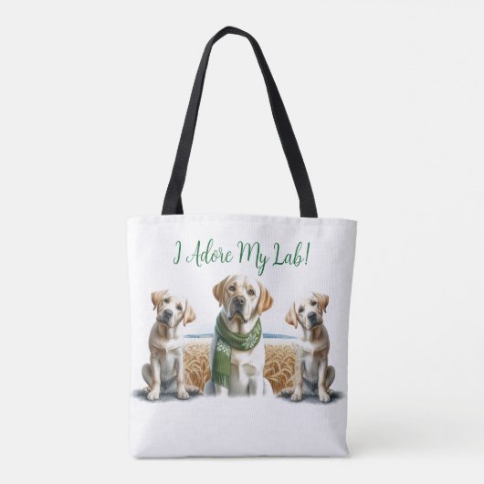 Labrador Retriever Christmas Tas (Achterkant)