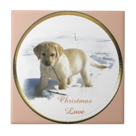 Labrador Retriever Christmas Tegeltje