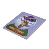 Labrador Retriever Christmas Tegeltje (Zijkant)