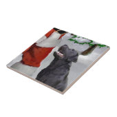 Labrador Retriever Christmas Tegeltje (Zijkant)