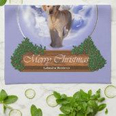 Labrador Retriever Christmas Theedoek (Gevouwen)