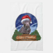 Labrador Retriever Christmas Theedoek (Verticaal)