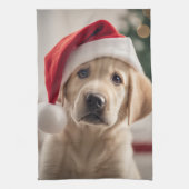 Labrador Retriever Christmas Theedoek (Verticaal)