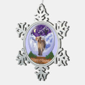 Labrador Retriever Christmas Tin Sneeuwvlok Ornament (Rechts)