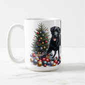 Labrador Retriever Christmas Tree Hondenliefhebber Koffiemok (Links)