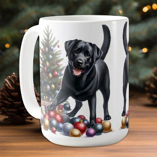 Labrador Retriever Christmas Tree Hondenliefhebber Koffiemok