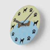 Labrador Retriever Clock Ronde Klok (Hoek)