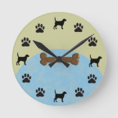 Labrador Retriever Clock Ronde Klok (Voorkant)