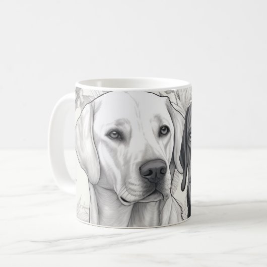 Labrador Retriever Coffee Mok (Voorkant links)