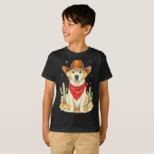 Labrador Retriever Cowboy Dog Western Llabrador Co T-shirt (Voorkant volledig)