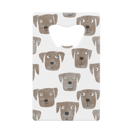 Labrador Retriever Creditkaart Flessenopener (Voorkant)