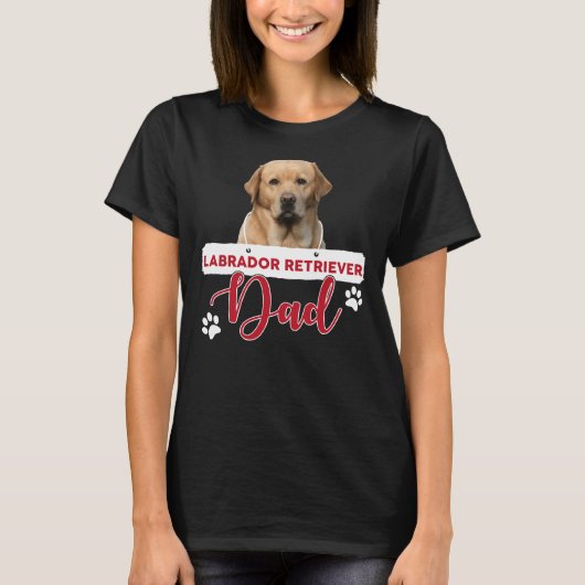 Labrador Retriever Dad T-shirt (Voorkant)