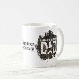 Labrador Retriever Dad Vaderdag Cute Koffiemok