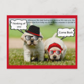 Labrador Retriever denkt aan jou om terug te komen Briefkaart (Voorkant)