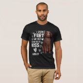 Labrador Retriever Didnt Fart Kiss Dog T-shirt (Voorkant volledig)