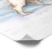 Labrador Retriever, die een Santa Hat Print draagt (Hoek)