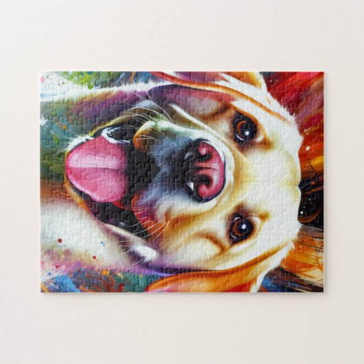 Labrador Retriever Dog Acryl Print Hondenliefhebbe Legpuzzel (Horizontaal)