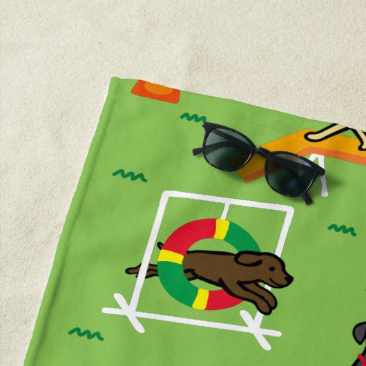 Labrador Retriever Dog Agility Strandlaken (In situ)