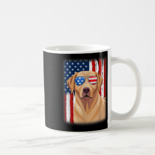 Labrador Retriever Dog America vlag 4 juli Verenig Koffiemok