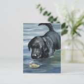 "Labrador Retriever" Dog Art Briefkaart (Staand voorkant)