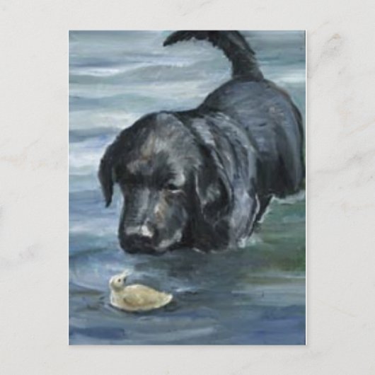 "Labrador Retriever" Dog Art Briefkaart (Voorkant)