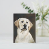 Labrador Retriever Dog Art Briefkaart (Staand voorkant)