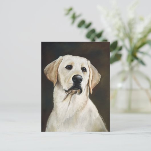 Labrador Retriever Dog Art Briefkaart (Staand voorkant)
