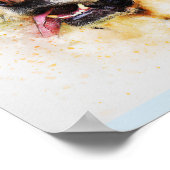 Labrador Retriever Dog Art-portret Poster (Hoek)