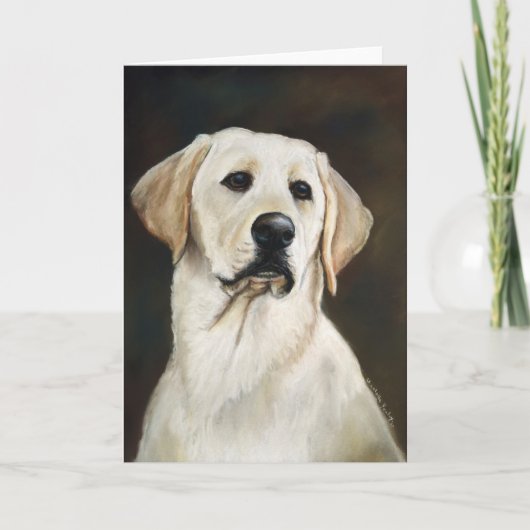 Labrador Retriever Dog Art Wenskaart Kaart (Voorkant)