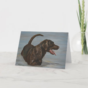 Labrador Retriever Dog Art Wenskaart Kaart