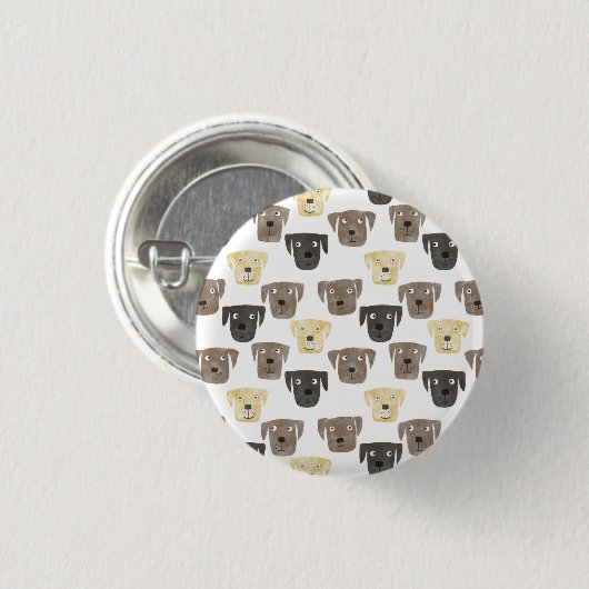 Labrador Retriever Dog Button (Voorkant /achterkant)