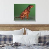 Labrador Retriever Dog Canvas Print (Insitu (Slaapkamer))